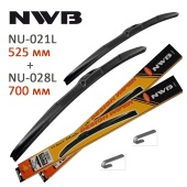 Набор щеток NWB (Япония) NU-021L 525 мм и NU-028L 700 мм 
