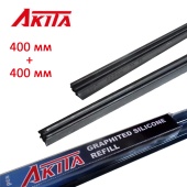 Резинки силиконовые для бескаркасных щеток 400+400 мм 