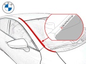 Дефлектор лобового стекла  BMW X3 2017 / BMW X4 (G02) 2018  - н. вр., BMW  X3 2017