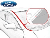 Дефлектор лобового стекла   Ford Tourneo Custom 2012 - н. вр.