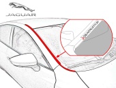 Дефлектор лобового стекла   Jaguar XF 2007-2015
