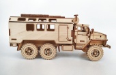 Сборная модель автомобиля «Урал-4320» КУНГ из дерева
