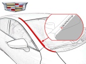 Дефлектор лобового стекла Cadillac CTS II 2007-2014