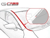 Дефлектор лобового стекла для GAC  M8 2024 - н. вр. (II)