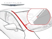 Дефлектор лобового стекла  Chrysler Voyager 2004-2008