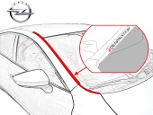 Дефлектор лобового стекла   Opel Antara I 2006-2011