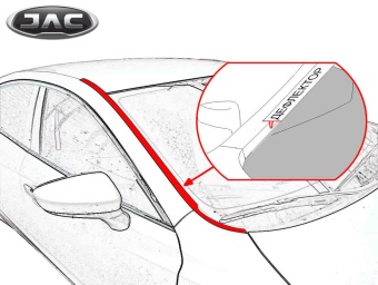 Дефлектор лобового стекла для JAC T9 2020 - н. вр.(I) 