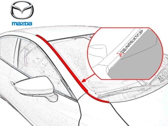 Дефлектор лобового стекла   Mazda CX7 2006-2013 