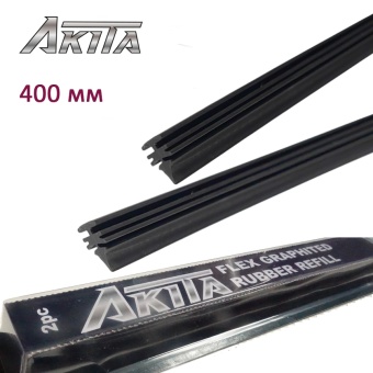 Резинка сменная AKITA каучуковая  для бескаркасной щетки 400 мм