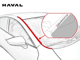 Дефлектор лобового стекла   Haval Jolion I 2020 - н. вр.  