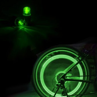 Светодиодные колпачки на ниппель зеленые