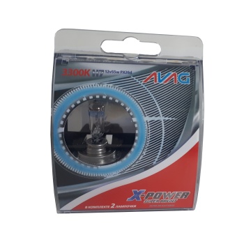 Лампы автомобильные галогенные AVAG X-Power H7 PX26d 3300K  