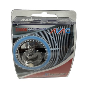 Лампы автомобильные галогенные AVAG X-Power H4 P43t 3300K 