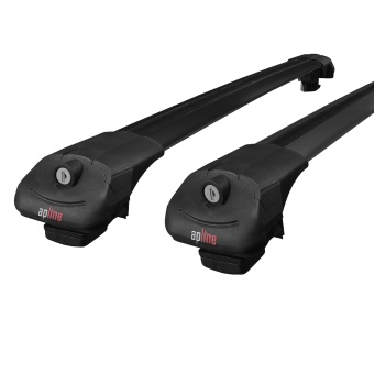 Багажник Apline ACE1 на рейлинги чёрный