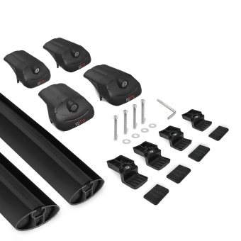 Багажник Apline ACE1 на рейлинги чёрный