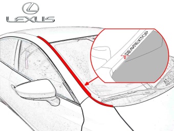 Дефлектор лобового стекла   Lexus NX 300 рестайлинг 2017 - н. вр. 