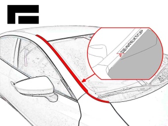 Дефлектор лобового стекла для Polar Stone 01 2023 - н. вр. 