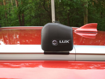 Багажник Lux Bridge чёрный для Lada Vesta универсал с интегр. рейлингами БС4_Vesta17m