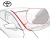 Дефлектор лобового стекла   Toyota Highlander 2007-2013 