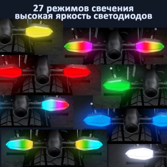 Поворотники с проекционным повторителем указателя поворота для мототехники