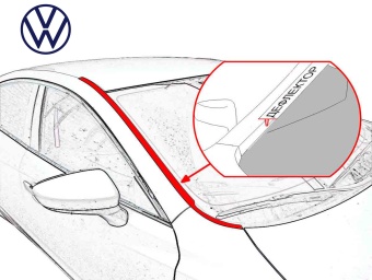 Дефлектор лобового стекла   Volkswagen Passat СС 2008-2011 