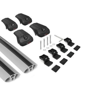 Багажник Apline ACE1 на рейлинги серый