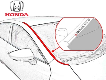 Дефлектор лобового стекла   Honda Jazz I 2001-2008 