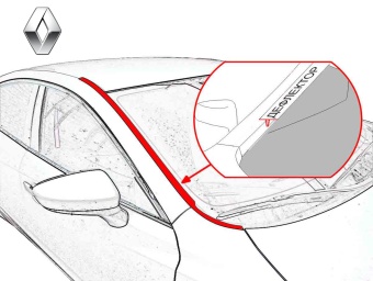Дефлектор лобового стекла    Renault Talisman I 2016-2021 