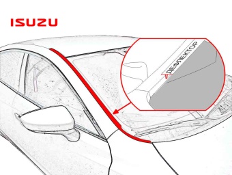 Дефлектор лобового стекла   Isuzu MU-X (III) 2021 - н. вр. 