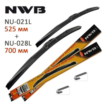 Набор щеток NWB (Япония) NU-021L 525 мм и NU-028L 700 мм