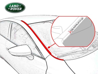 Дефлектор лобового стекла   Land Rover Range Rover (III рестайлинг-2) 2009-2012 